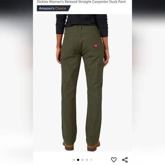 Dickies Women's Relaxed Straight Carpenter Duck Pant - Picture 2 of 5